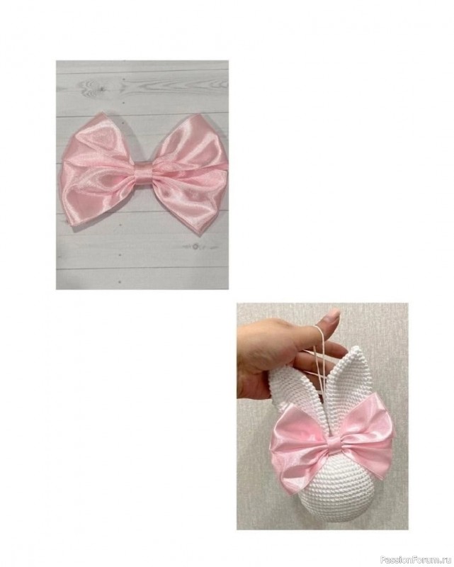 Шар с ушками на елку. МК