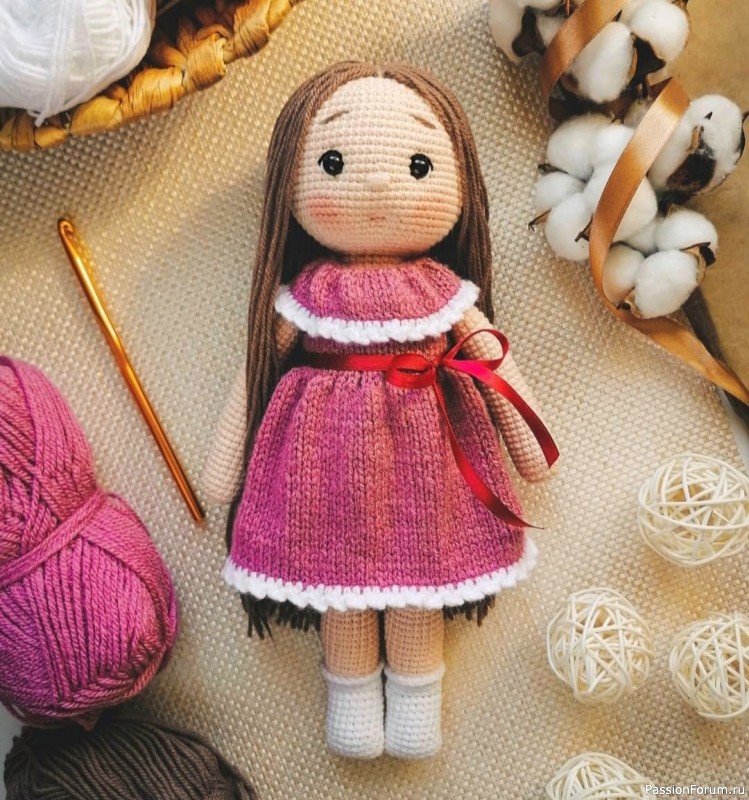 Кукoлка Ариша крючком. МК