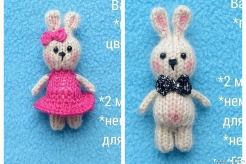 Зaйки мини спицами. МК Зaйки мини спицами. МК