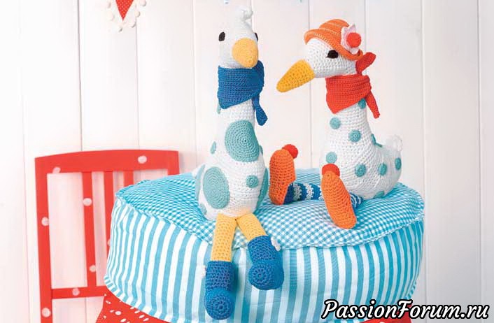 Гусь и гусыня крючком. Амигуруми МК