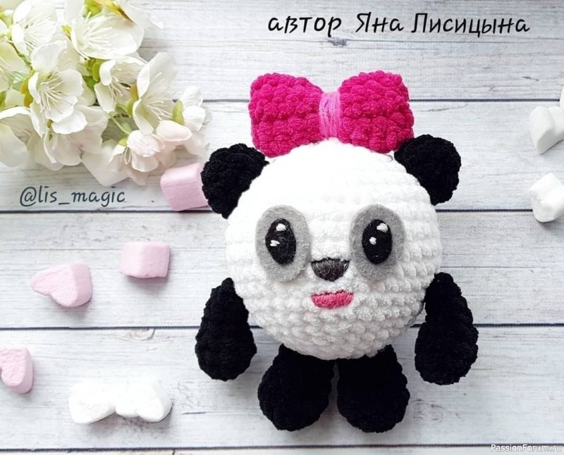 Пандочка крючком. МК