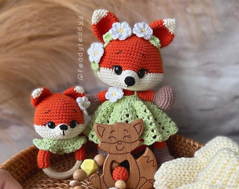 Лисичка крючком. МК