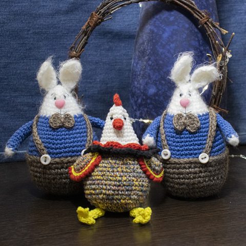 курочка крючком к Пасхе