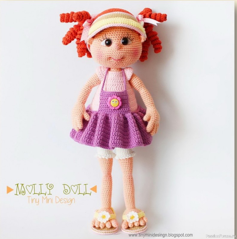 Кукла Молли крючком. Описание