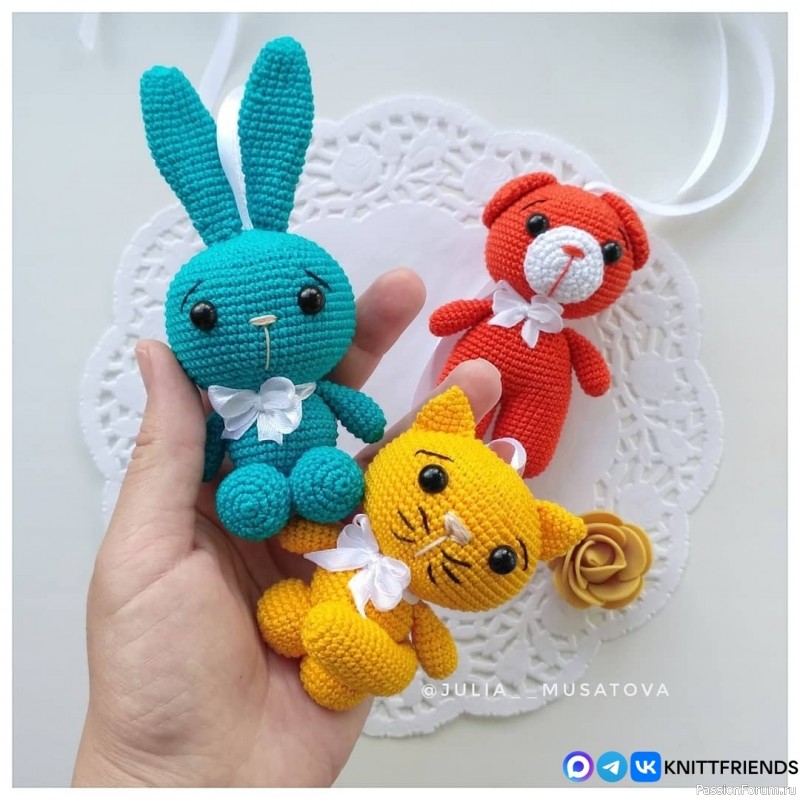 Игрушки для мобиля крючком. МК