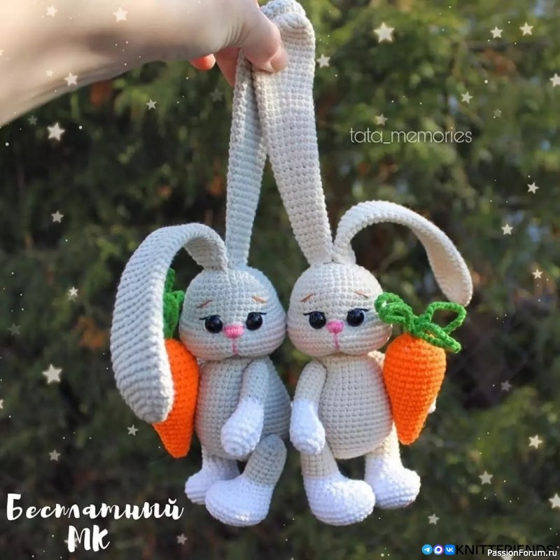 Зайка крючком. МК