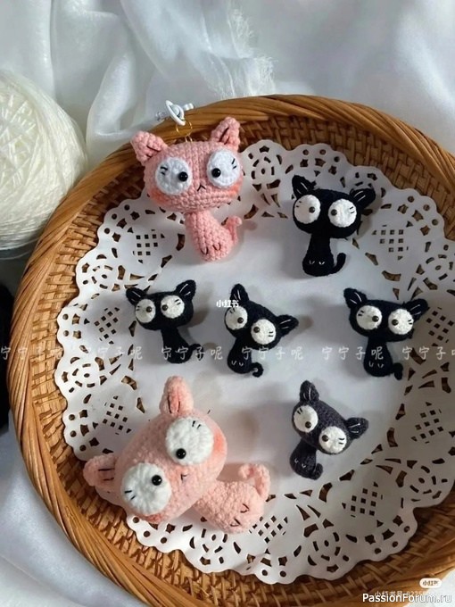 Маленький котик крючком. МК