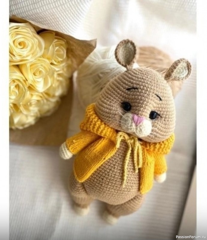 Хомячок крючком. МК