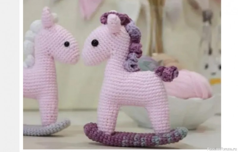 Лошадка-качалка крючком. МК