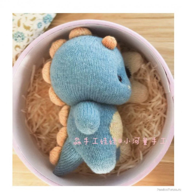 Малыш Дракоша спицами. МК