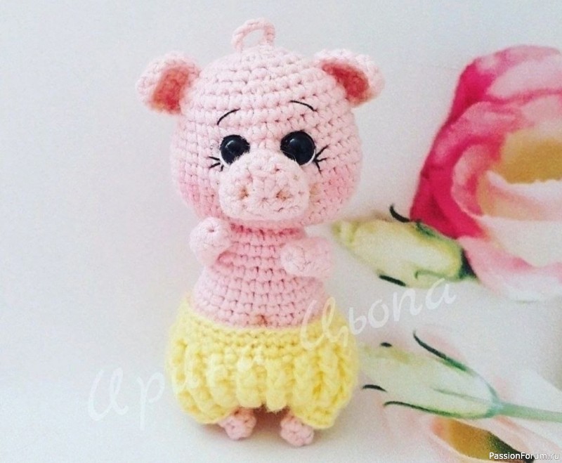 Поросёнок крючком. МК