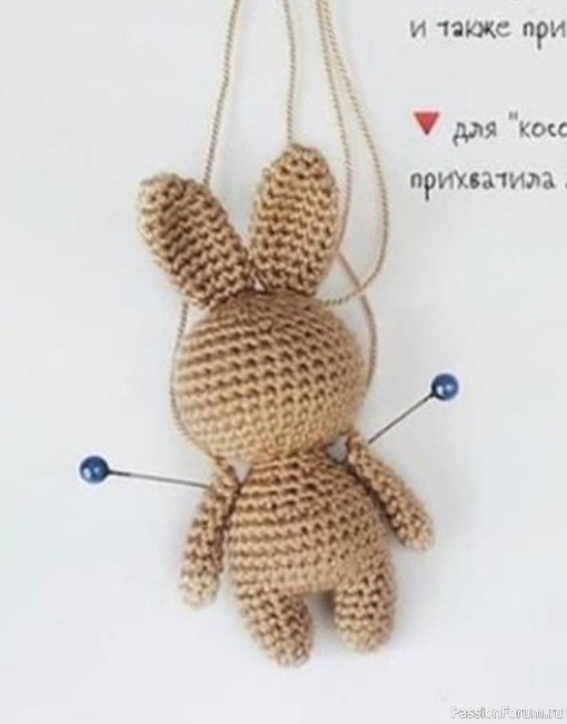 Вяжем зайчика амигуруми. МК