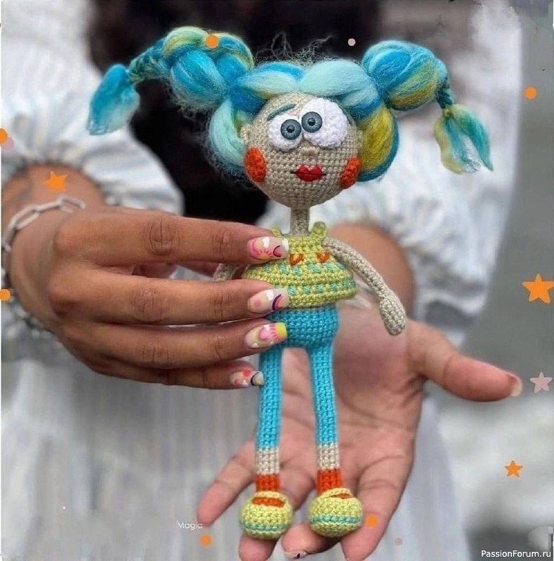 Смешная куколка крючком. мК Смешная куколка крючком. мК