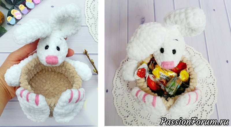 Корзинка &quot;Кролик&quot;. МК Татьяны Забейворота