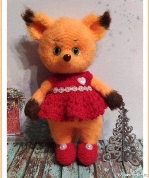 Лисичка крючком. МК