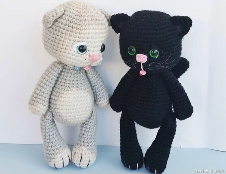 Котики крючком. МК Котики крючком. МК