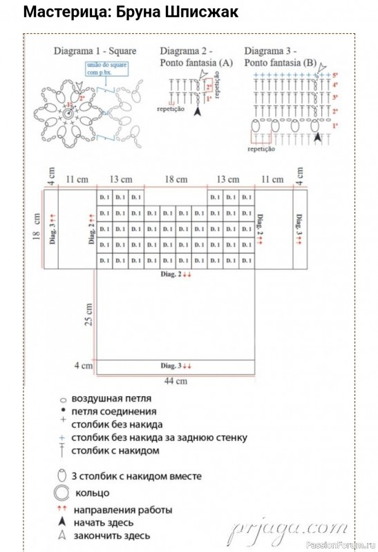 Toп "Nuvem" крючком. Описание