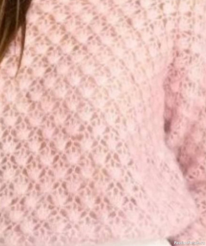 Нежный ажурный пуловер