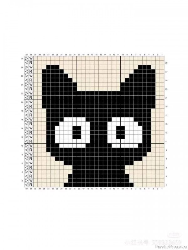 Сумка "Котики" крючком. Схема