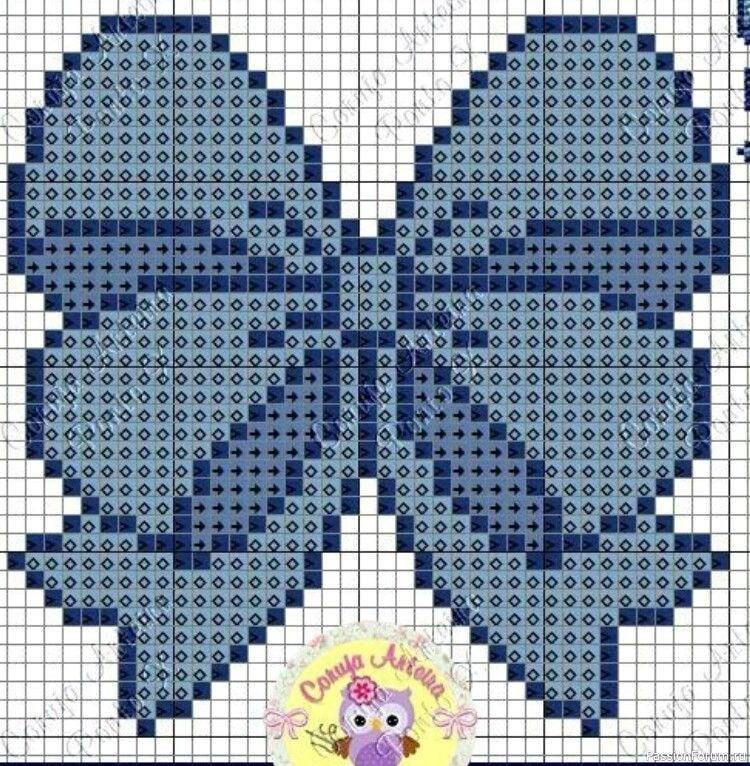 Подборка схем с бантиками