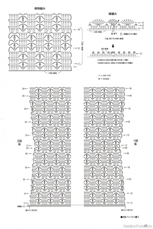 Нарядная блузка крючком. Схемы