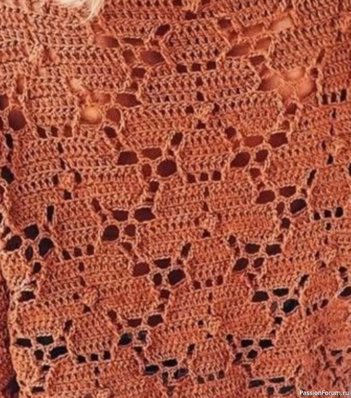 Летний ажурный джемпер. Схема