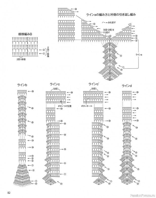 Жилет крючком. Схема