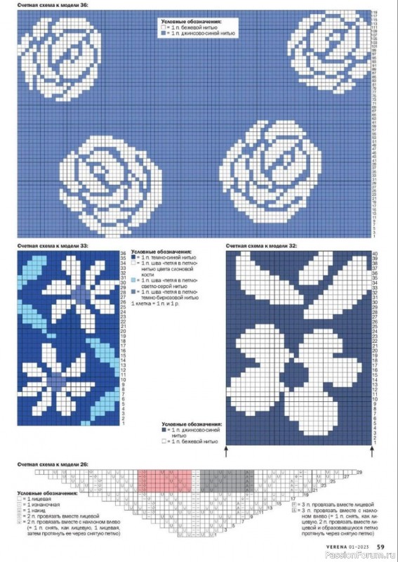 Свитер &laquo;Цветочная феерия&raquo;. Схема