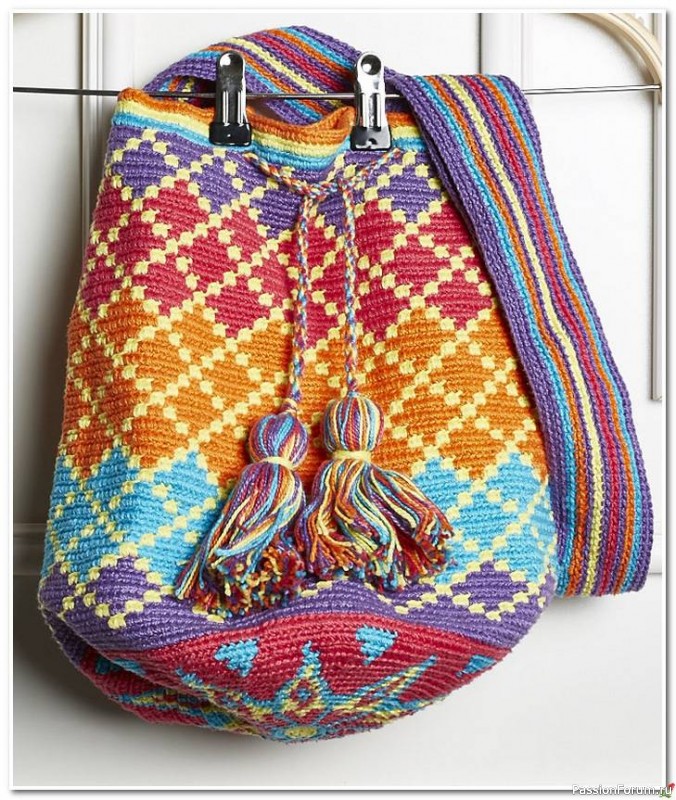 Сумка-мочила крючком. Схема