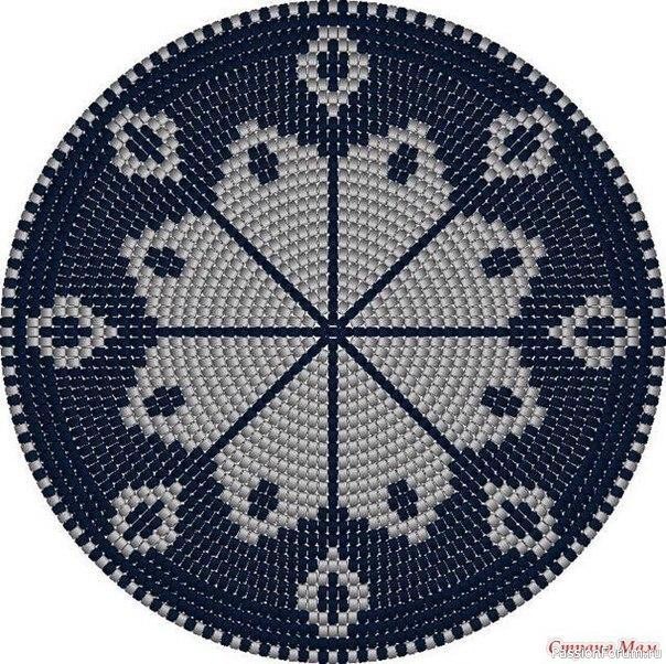 Круглые схемы для жаккарда крючком