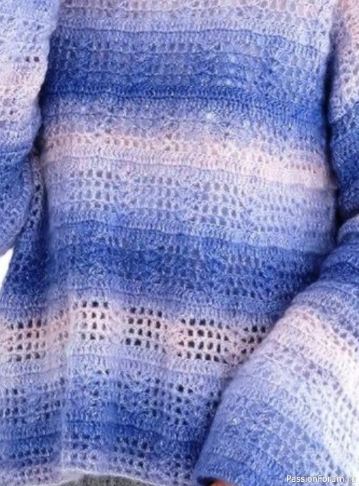 Свитер с градиентом. Схема