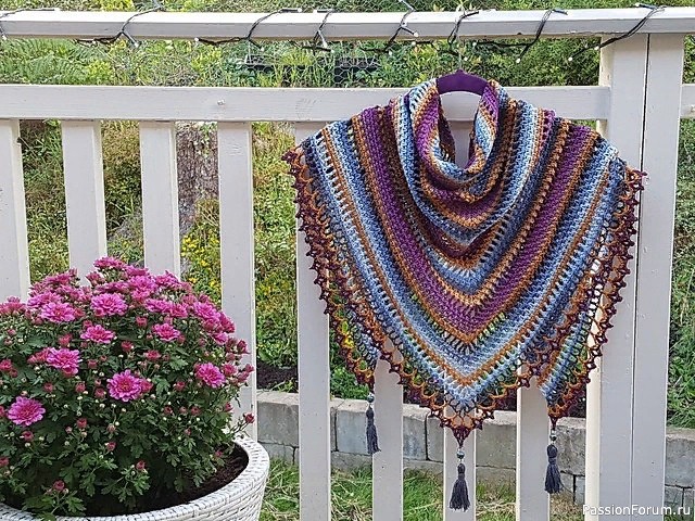 ​Шaль "Тaйгa" от Mijo Crochet. Схема
