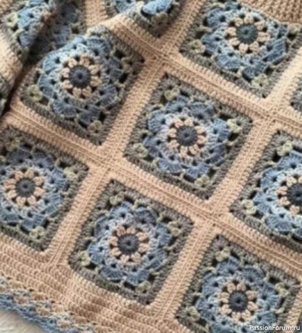 Джемпер из мотивов. Схемы