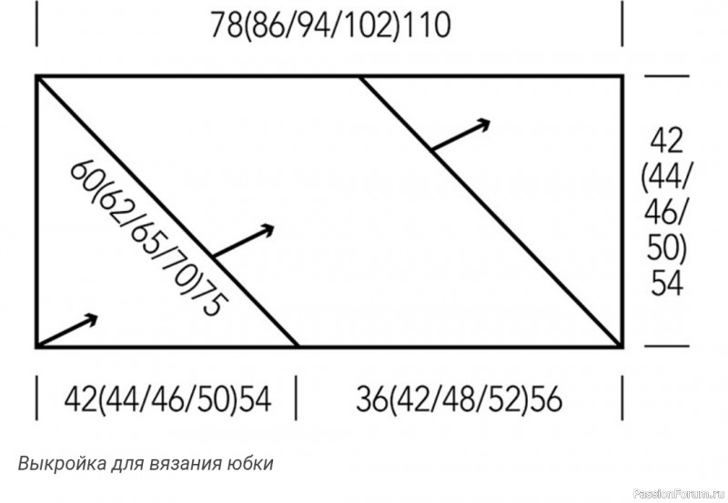 Мини-юбка крючком. Описание
