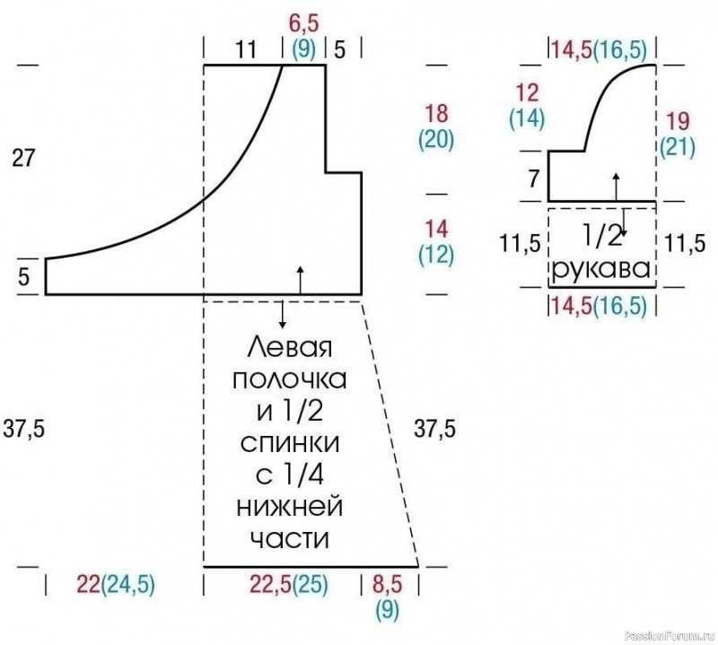 Туника с эффектом запаха и высоким поясом