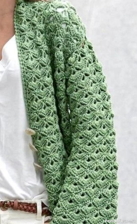 Кардиган изумрудный. Схемы