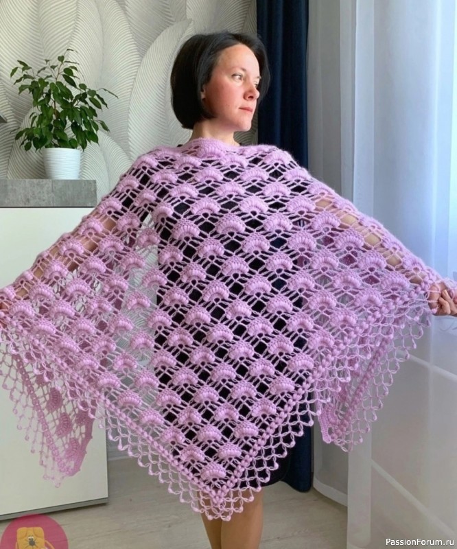 Шаль «Гейша». Схема