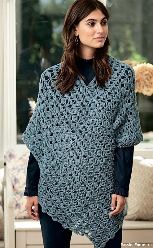 Ажурный шарф-трансформер. Описание