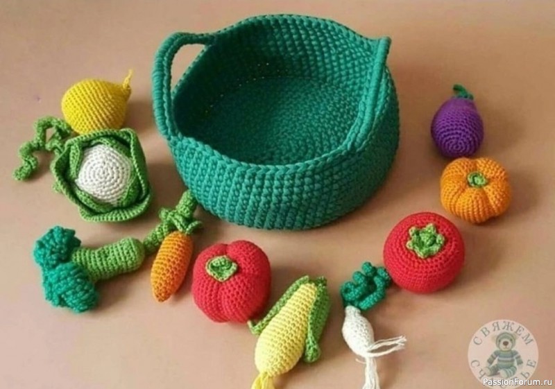 Корзинка крючком. Описание