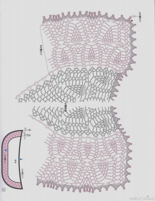Шаль крючком. Схемы