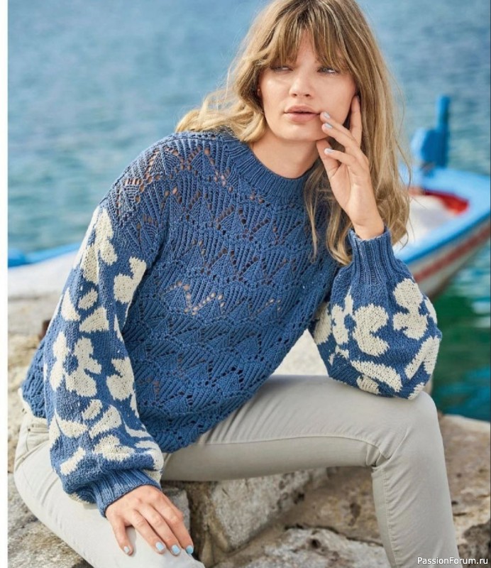 Свитер &laquo;Цветочная феерия&raquo;. Схема