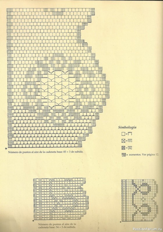 Вязаное кружево крючком. Схемы