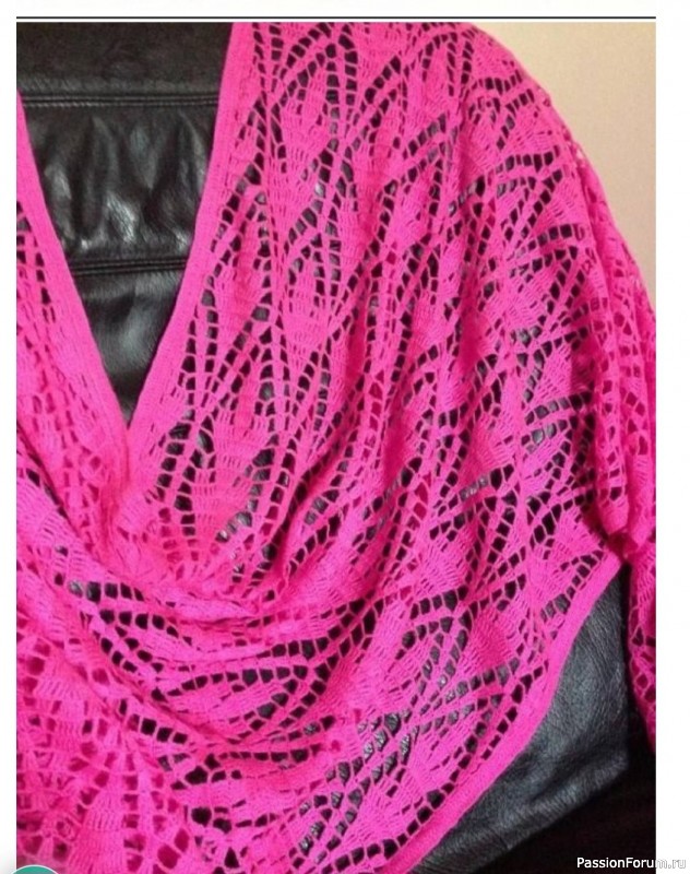 Ажурная шаль. Схема