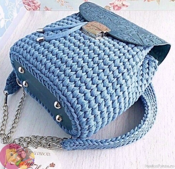 Βяжем pюкзaки кpючкoм. Схема