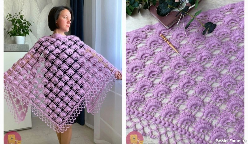 Шаль «Гейша». Схема