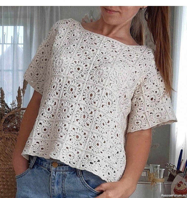 Топ из квадратных мотивов. Схема