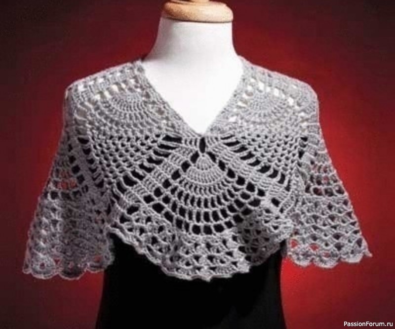 Ажурная накидка. Схемы