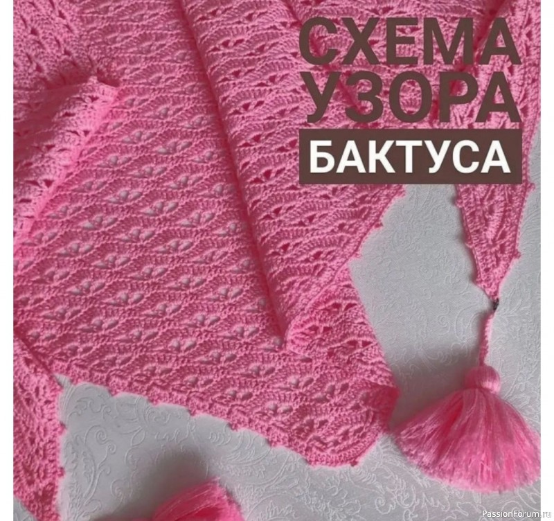 Бактус из из пряжи "Слонимская". Схема