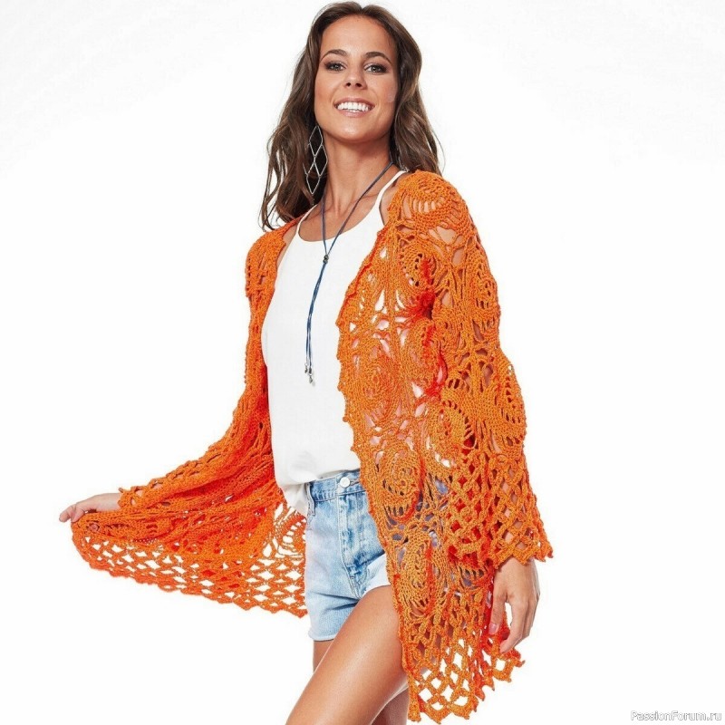 Ажурный жакет. Схема