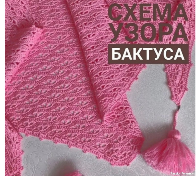 Бактус из пряжи "Слонимская". Схема